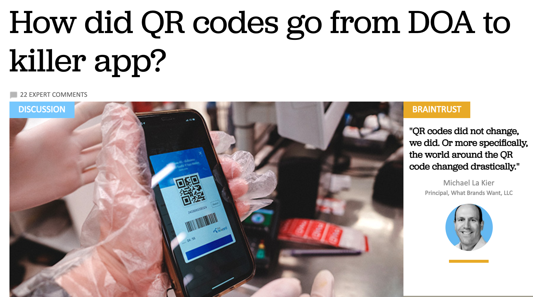 How did QR codes go from DOA to killer app?